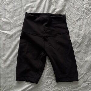 Lululemon Black High-Waisted Biker Shorts